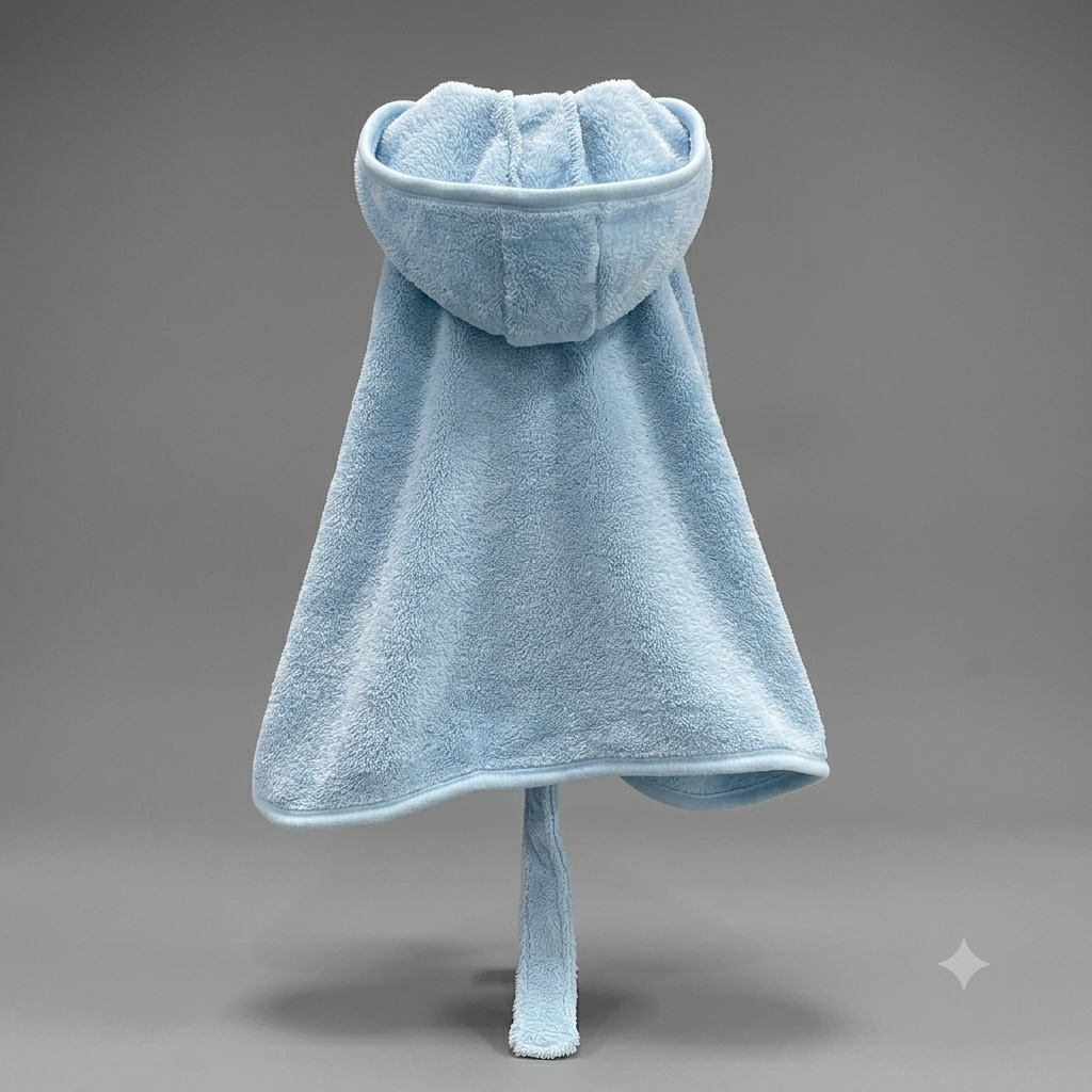 Microfiber Hooded Pet Bathrobe - Soft & Quick Drying