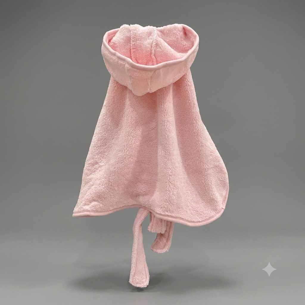 Microfiber Hooded Pet Bathrobe - Soft & Quick Drying