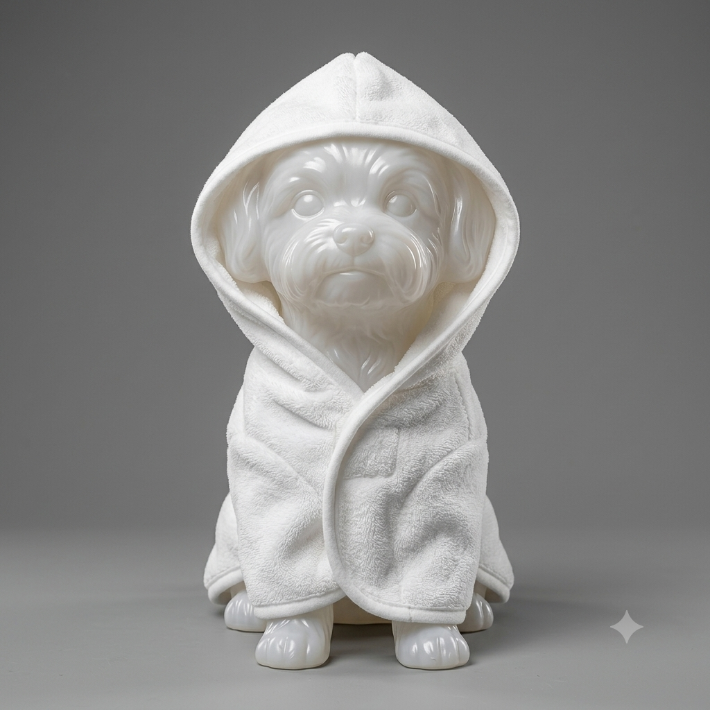 Microfiber Hooded Pet Bathrobe - Soft & Quick Drying
