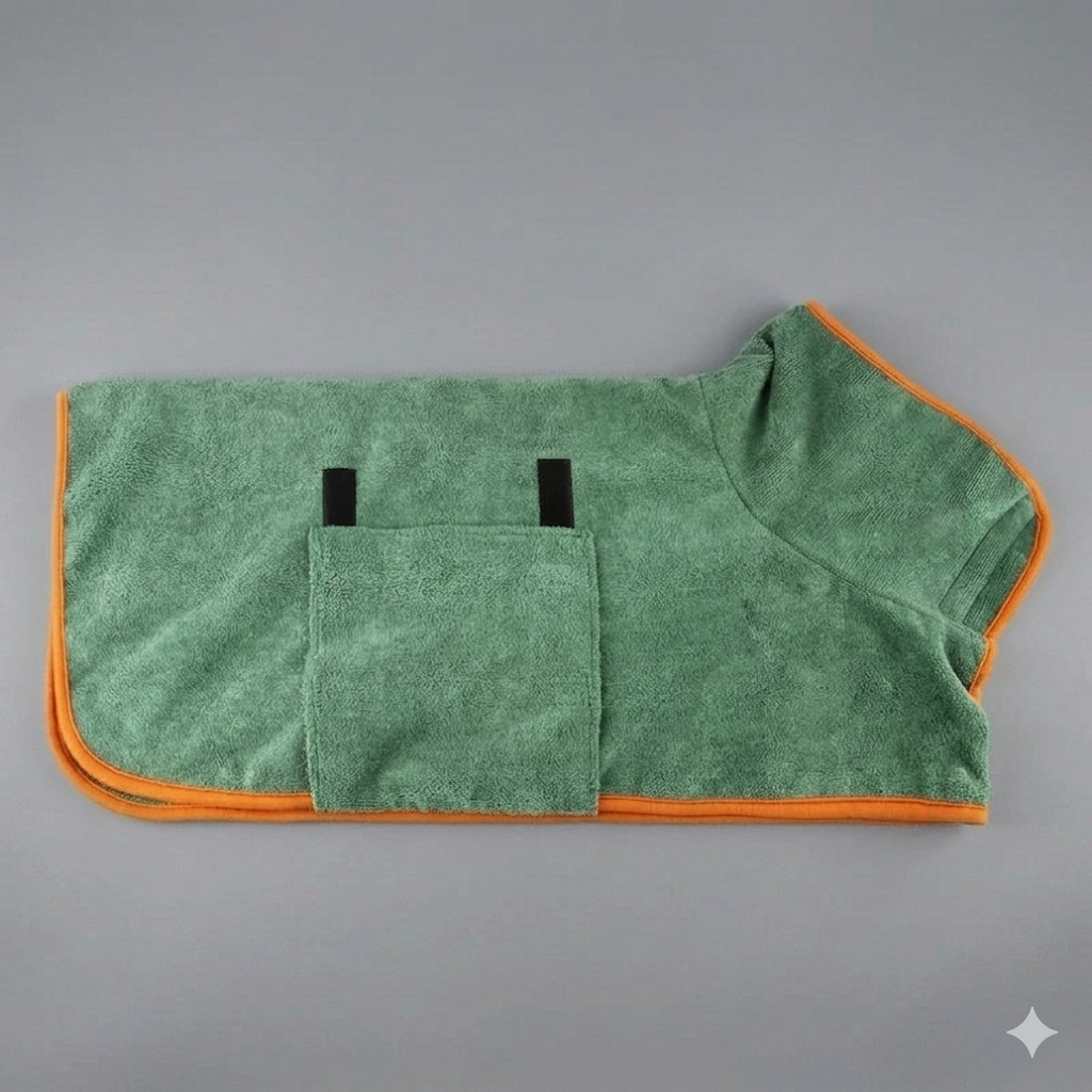 Absorbent Dog Bathrobe - Quick Drying, XS-XL