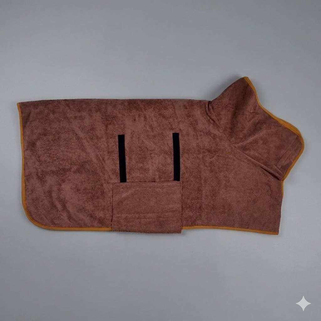 Absorbent Dog Bathrobe - Quick Drying, XS-XL