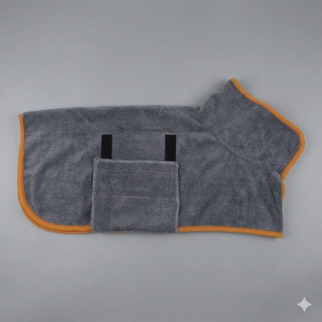 Absorbent Dog Bathrobe - Quick Drying, XS-XL