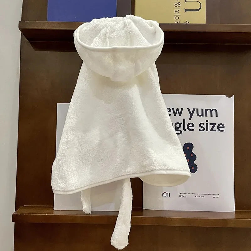 Quick Drying Dog Bathrobe Soft Microfiber Pet Towel Robe Hooded Warm Bath Robe for Small Medium Dogs Cats Puppy Pet Supplies