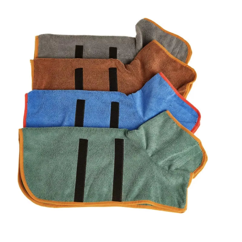 Large Dog Cat Bathrobe Full Coverage Super Absorbent Quick Dry Breathable Pet Robe Pet Health Care And Cleaning Pet Towels