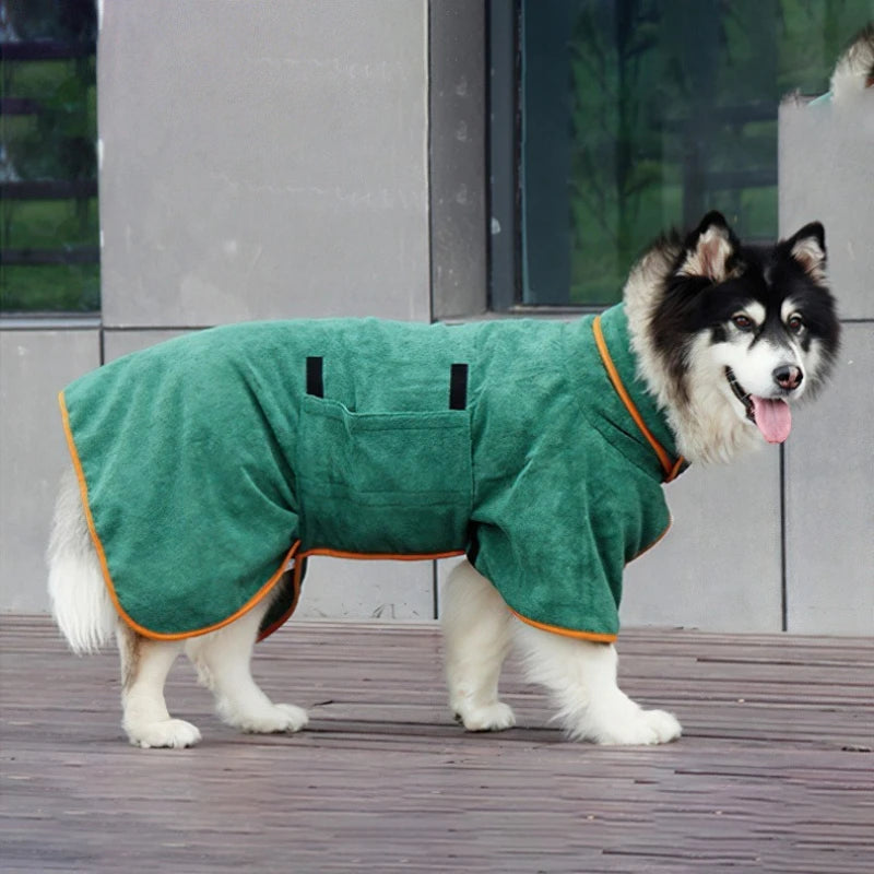 New Dog Bathrobe Absorbent Pet Quick Drying Bath Towel Dog Bath Towel Large Small Dogs Clean Absorbent Bathrobe Cat Pet Products