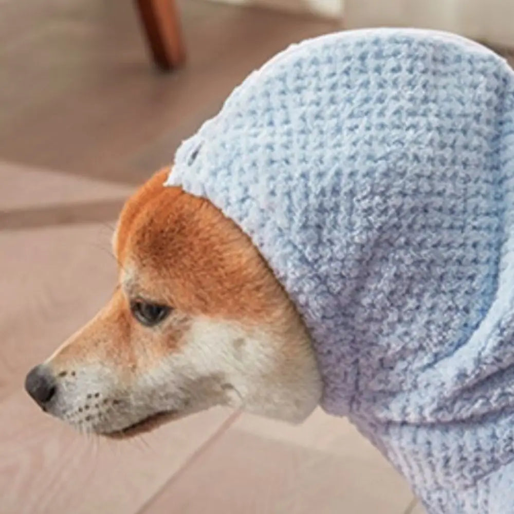 Practical Absorbent Pet Bathing Clothes Full-Coverage Soft Dog Drying Coat Quick-Dry Thickened Pet Bath Towel Winter