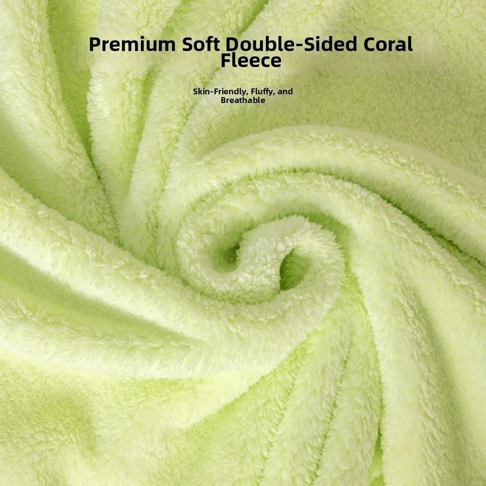 Super Absorbent Dog Hooded Bathrobe Coral Fleece Adjustable Pet Quick Drying Towel Soft Warm Microfiber Dog Towel Cat Dog