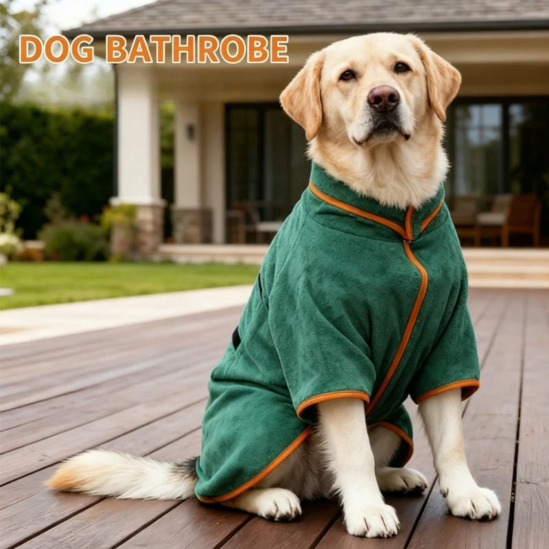 New Dog Bathrobe Absorbent Pet Quick Drying Bath Towel Dog Bath Towel Large Small Dogs Clean Absorbent Bathrobe Cat Pet Products
