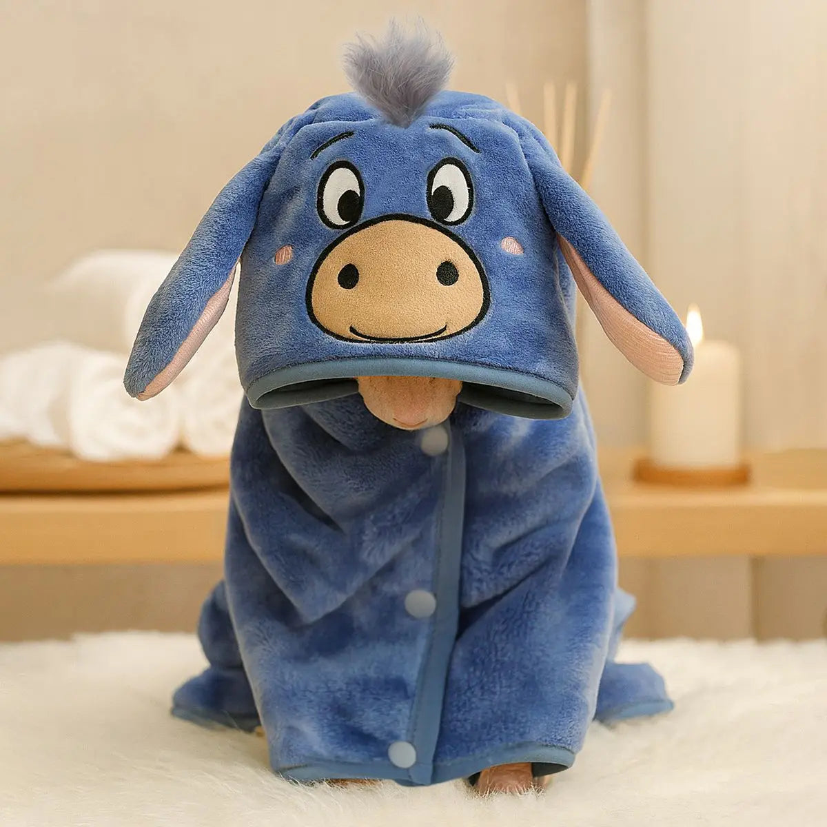 PETCIRCLE pet clothes small dog cute dog cartoon bath towel bathrobe cat nightgown collection